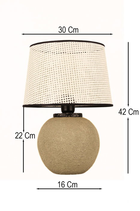 Opviq Lámpara de Mesa de Cerámica BK108 Multicolor Opviq Lámpara de Mesa de Cerámica BK108 Multicolor